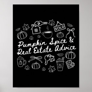 Pumpkin Sce & Real Estate Advice Realtor Hallo Poster