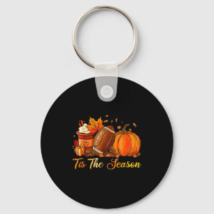 Pumpkin Sce Football Tis The Season Fall Thanksgiv Key Ring