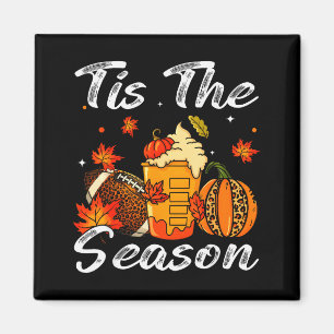 Pumpkin Sce Football Tis The Season Fall Thanksgiv Magnet