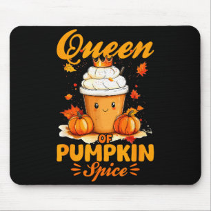 Pumpkin Sce Latte Fall Season Queen Of Pumpkin Sce Mouse Pad