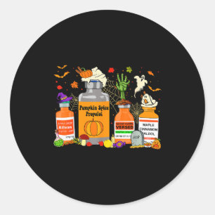 Pumpkin Sce Profol Ativan Versed Haldol Halloween  Classic Round Sticker
