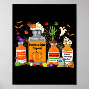 Pumpkin Sce Profol Ativan Versed Haldol Halloween Poster