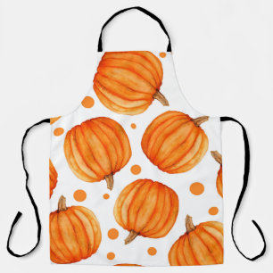 Pumpkin seamless pattern apron