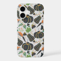 Pumpkin seamless pattern carrot black and white