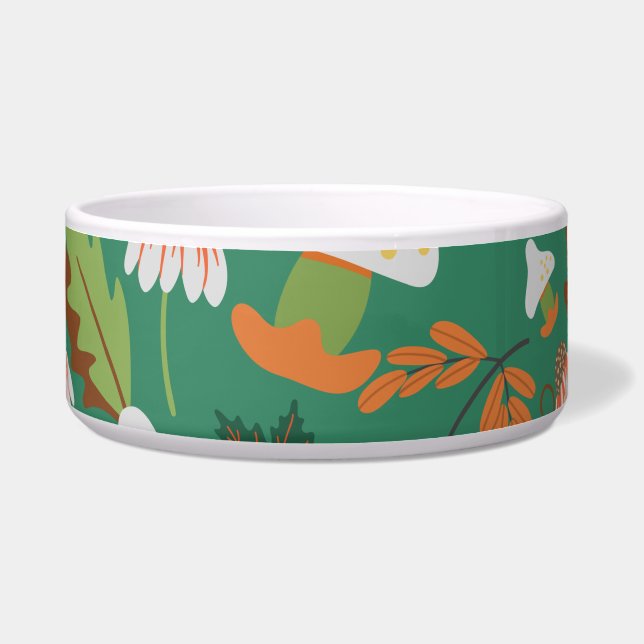 Pumpkin seamless pattern carrots and mushrooms (Front)