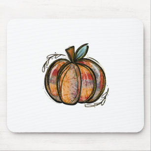 Pumpkin Season Autumn Fall Y'all Leaves Thanksgivi Mouse Pad