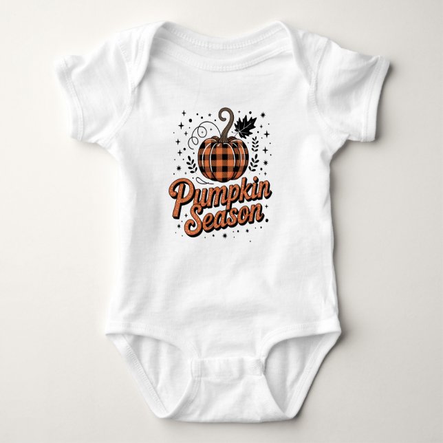 Pumpkin Season  Baby Bodysuit (Front)
