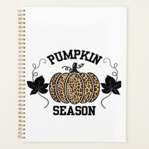 Pumpkin Season Cheetah Print Pumpkin Fall Design Planner