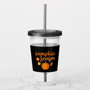 Pumpkin Season Fall Acrylic Tumbler