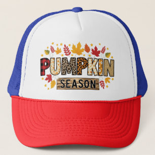 Pumpkin Season Fall Aesthetic Hat   Autumn Pat