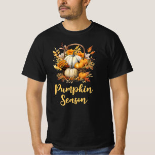 Pumpkin Season Fall Autumn Leaves T-Shirt