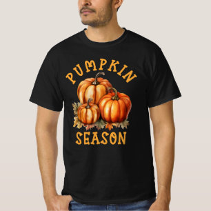 Pumpkin Season Fall Autumn Leaves T-Shirt