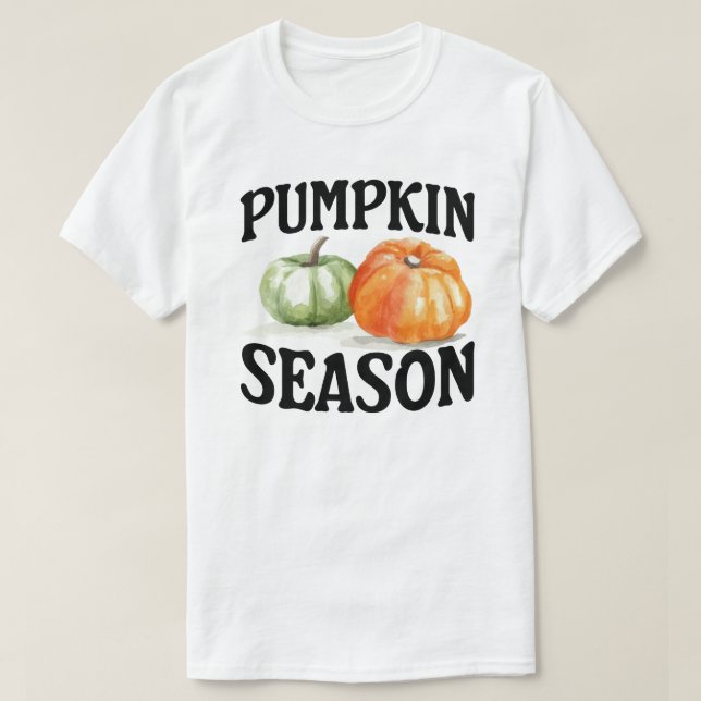 Pumpkin Season Fall Autumn Season T-Shirt (Design Front)