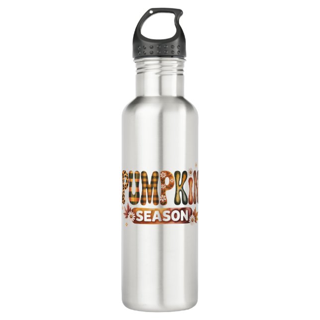 Pumpkin Season Fall Boho 710 Ml Water Bottle (Front)