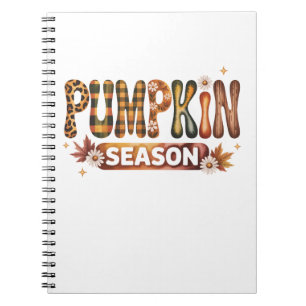 Pumpkin Season Fall Boho Notebook