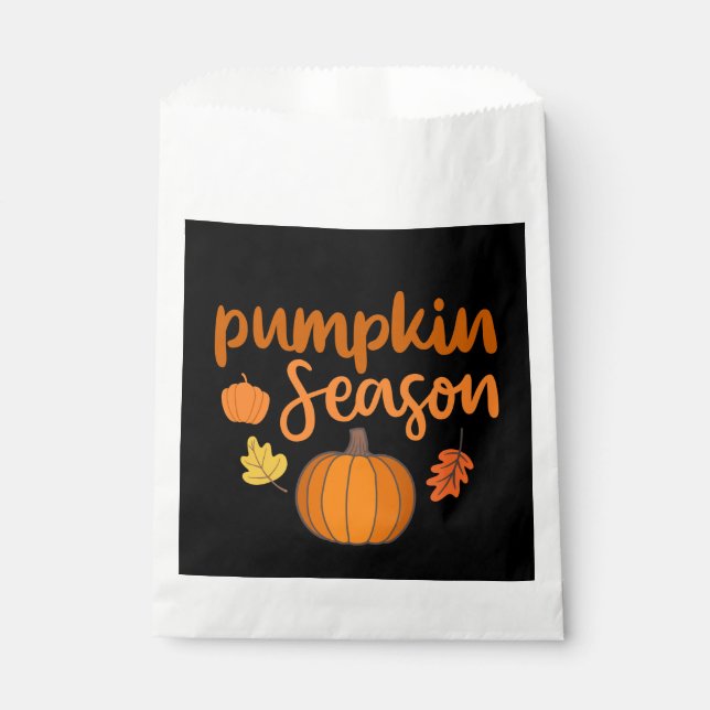 Pumpkin Season Fall Favour Bag (Front)