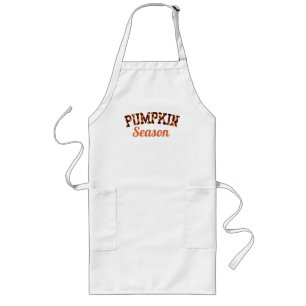 Pumpkin Season Fall Halloween Long Apron