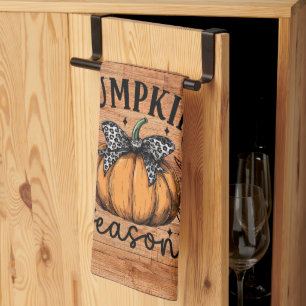 Pumpkin Season Fall  Tea Towel