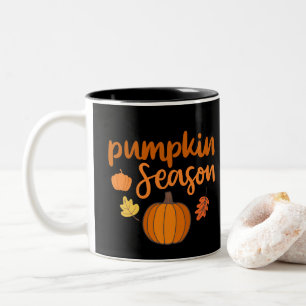Pumpkin Season Fall Two-Tone Coffee Mug