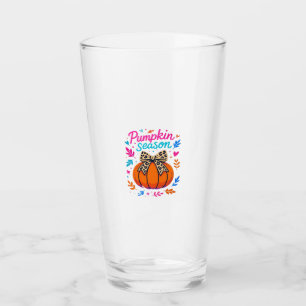 Pumpkin Season Leopard Bow Design � Cute Fall Aest Glass
