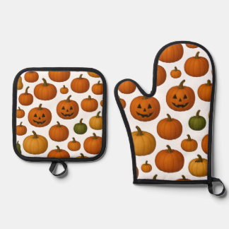 Pumpkin Season oven mitt set