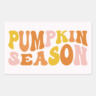 Pumpkin Season Rectangular Sticker