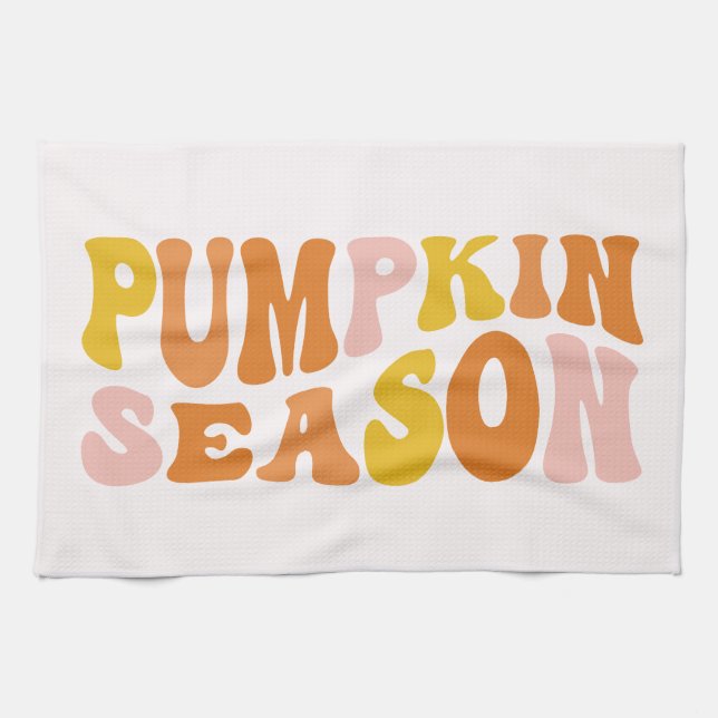 Pumpkin Season Tea Towel (Horizontal)