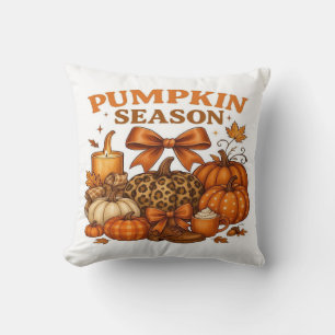 Pumpkin Season Throw Pillow