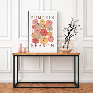 Pumpkin Season Whimsical unframed Poster