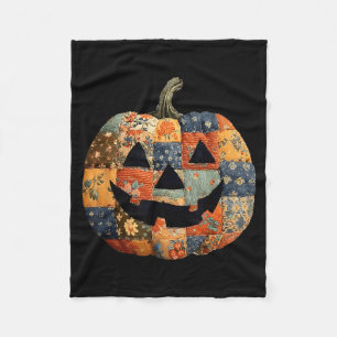 Pumpkin Season Wildflower Thanksgiving Autumn Fall Fleece Blanket