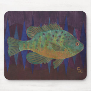 Pumpkin Seed Sunfish Mouse Pad
