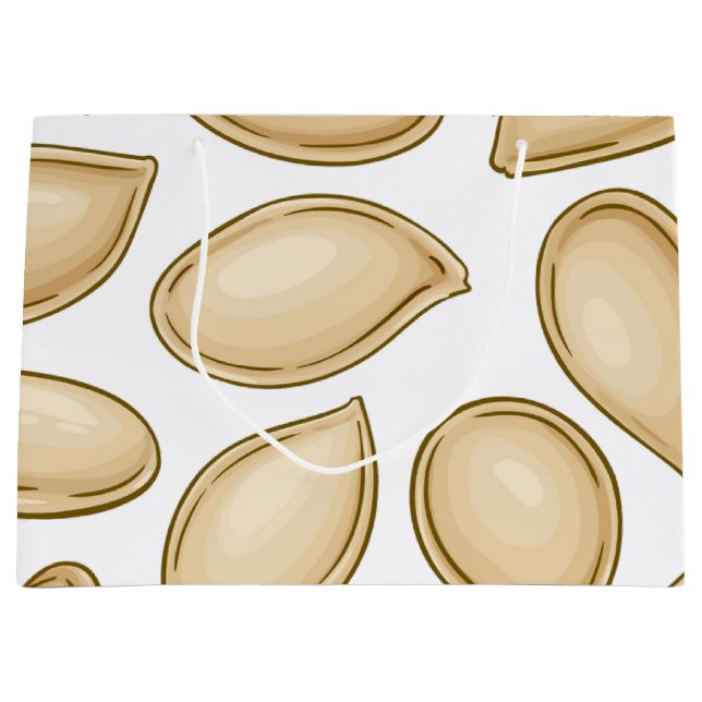 Pumpkin seeds pattern large gift bag (Front)