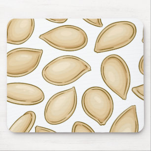 Pumpkin seeds pattern mouse pad