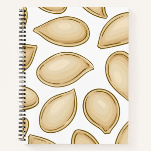 Pumpkin seeds pattern notebook