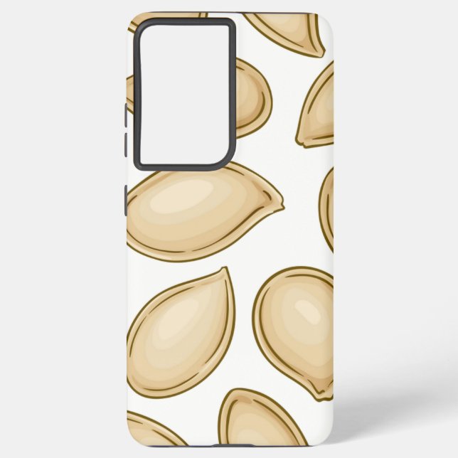 Pumpkin seeds pattern samsung galaxy s21 ultra case (Back)