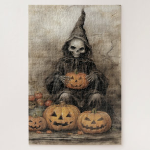 Pumpkin Sentinel — Keeper of Autumn's Mischief Jigsaw Puzzle