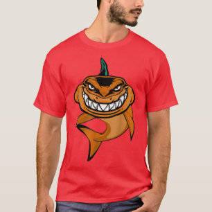 Pumpkin Shark Lazy Halloween Costume Funny Ocean A T-Shirt