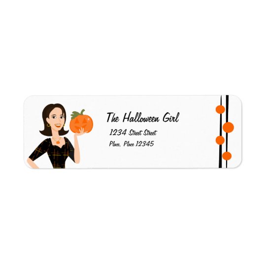 Pumpkin She Return Address Label