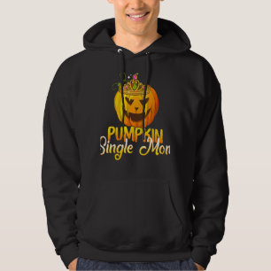 Pumpkin Single Mum Funny Halloween Costume Hoodie