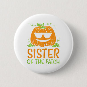 Pumpkin Sister Of The Patch Halloween Family Sis G 6 Cm Round Badge