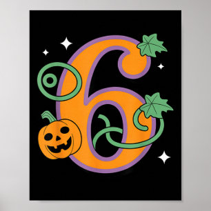 Pumpkin Six Seven 67 Matching 6 Halloween Couple Poster