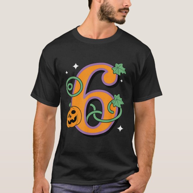 Pumpkin Six Seven 67 Matching 6 Halloween Couple  T-Shirt (Front)