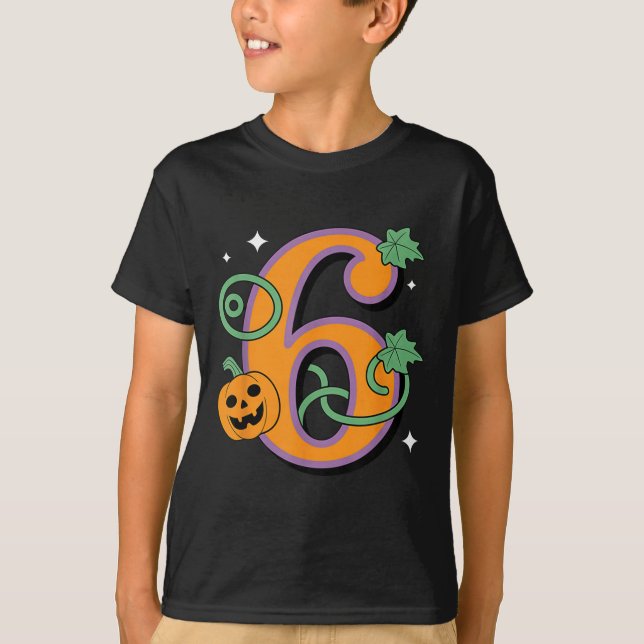Pumpkin Six Seven 67 Matching 6 Halloween Couple  T-Shirt (Front)