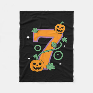 Pumpkin Six Seven 67 Matching 7 Halloween Couple  Fleece Blanket
