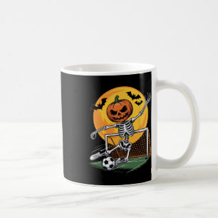 Pumpkin Skeleton Goalie Soccer Halloween Spooky Sp Coffee Mug