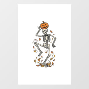 Pumpkin Skeleton Shirt Vintage Dancing Bones Art