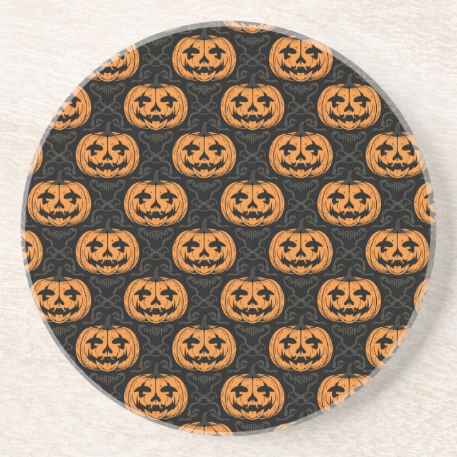 Pumpkin Skull  Coaster (Front)
