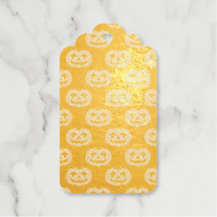 Pumpkin Skull Gift Tags