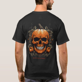 Pumpkin Skull Halloween T-Shirt