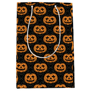 Pumpkin Skull Medium Gift Bag